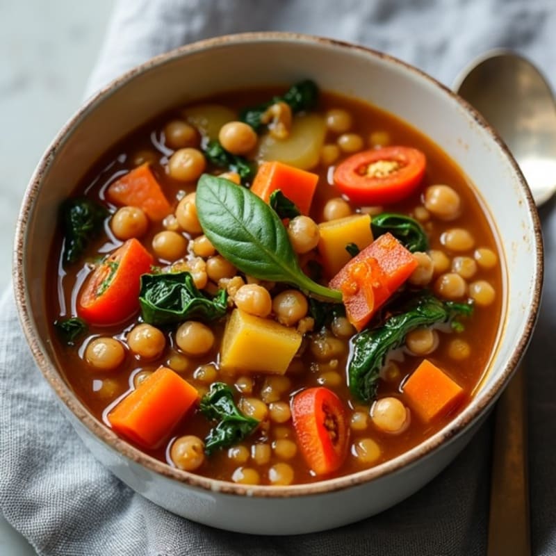 Hearty Spiced Lentil and Vegetable Stew