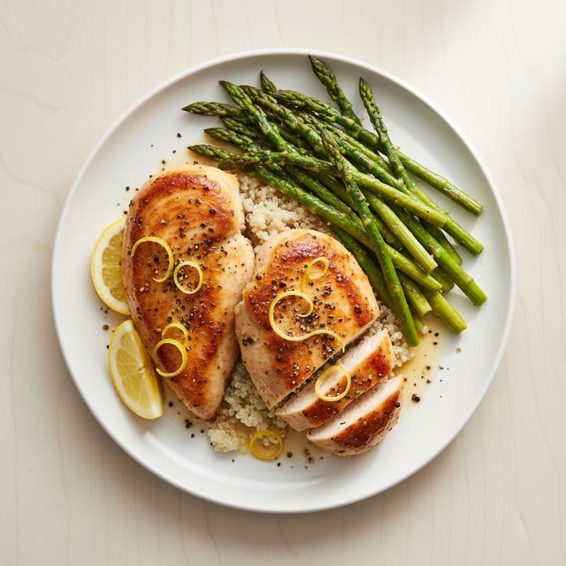 Lemon Pepper Chicken with Roasted Asparagus