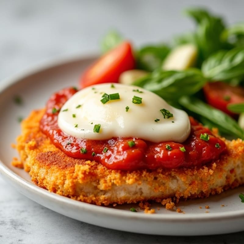 Healthy Crispy Chicken Parmesan