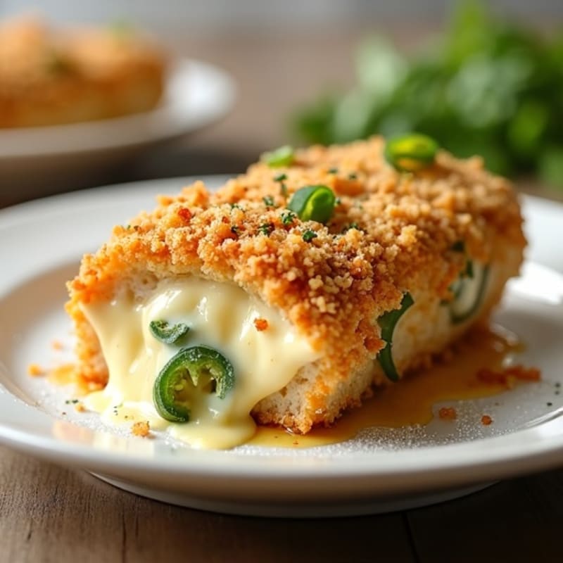 Baked Jalapeño Popper Chicken with Crispy Topping