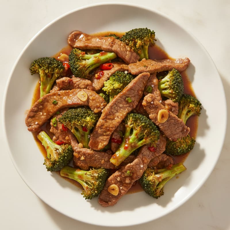 Lean Ginger-Garlic Beef and Broccoli Stir-Fry