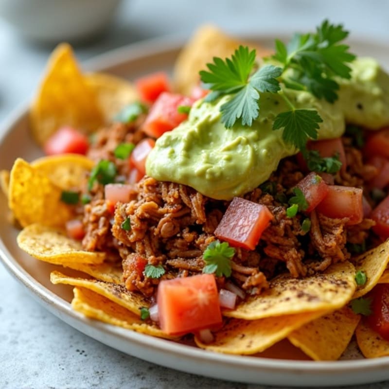 Lean Slow-Cooked Pulled Pork Sheet Pan Nachos with Fresh Pico and ...