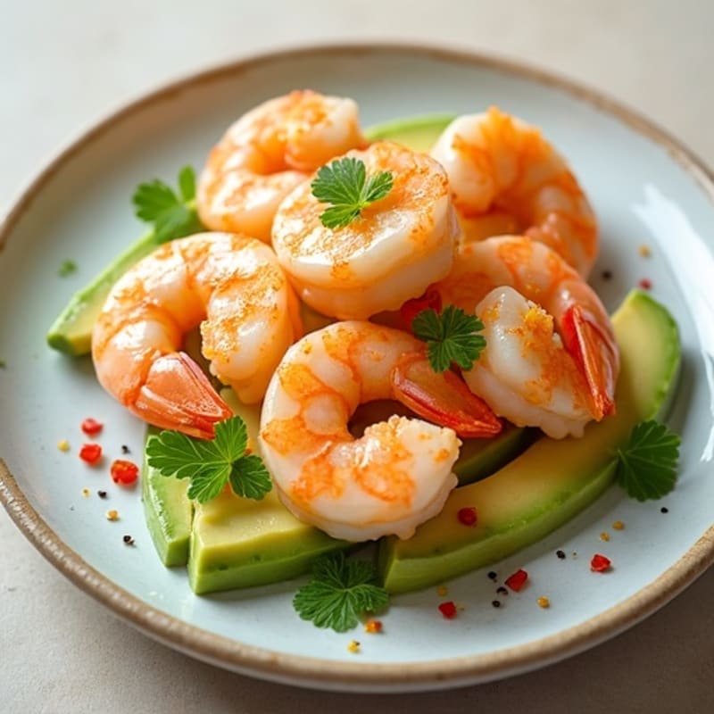 Fresh Zesty Citrus Marinated Shrimp with Creamy Avocado