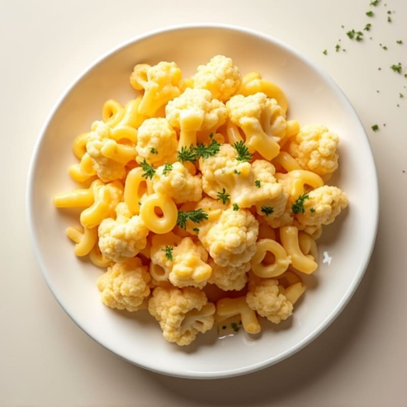 Creamy Cauliflower Mac with Sharp Cheddar