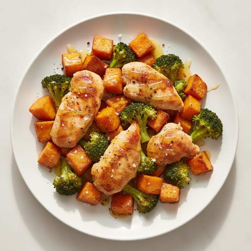 Roasted Sweet Potato with Honey-Lime Glaze