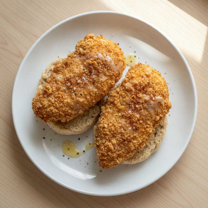 Buttermilk Fried Chicken with Fluffy Biscuits