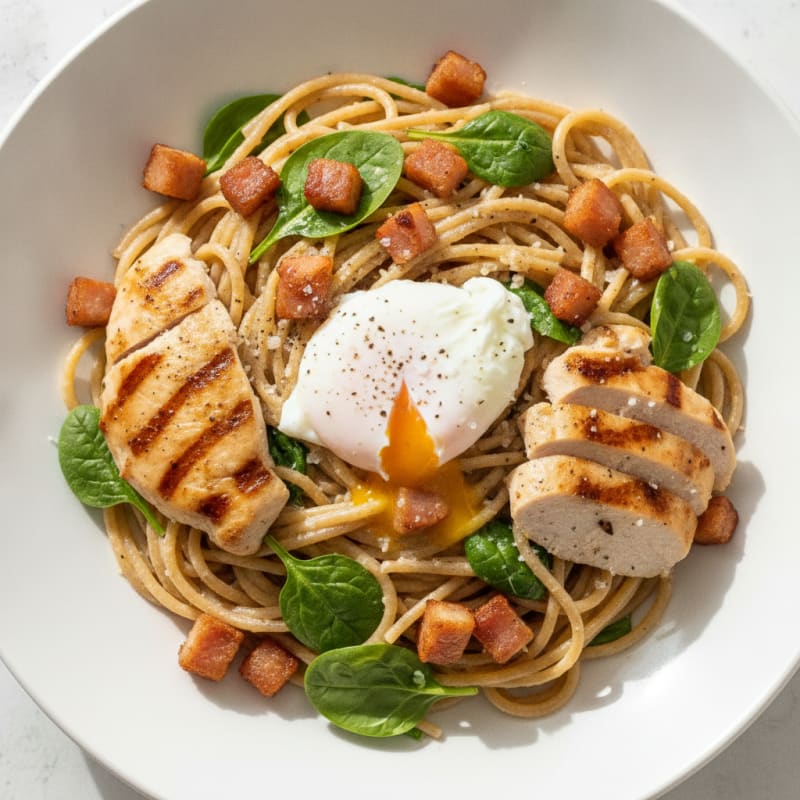 Classic Carbonara with Pancetta and Egg