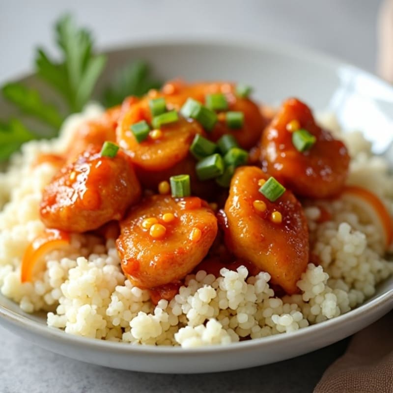 Low Calorie Sticky Orange Chicken