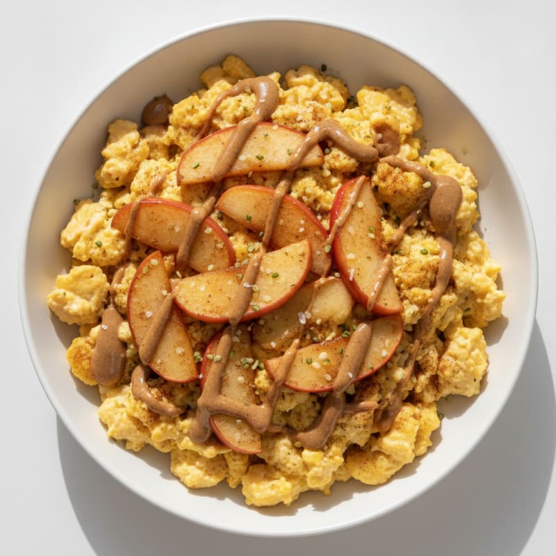 Apple Cinnamon Greek Yogurt Scramble