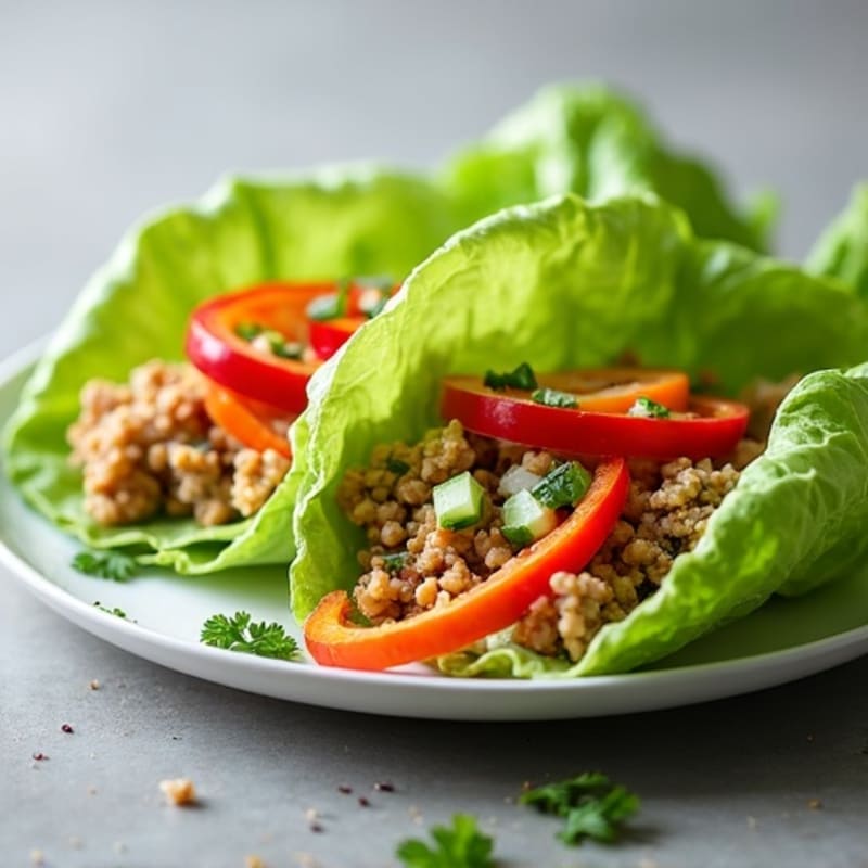 Fresh Crunchy Turkey Lettuce Wraps