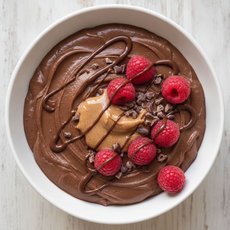Silky Chocolate Protein Pudding with Greek Yogurt