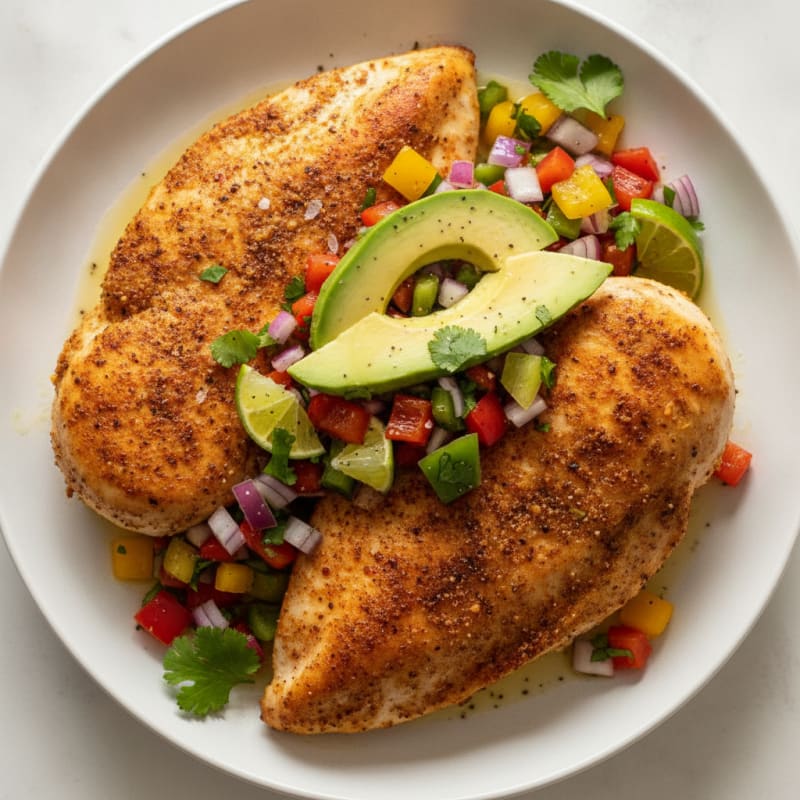 Pan-Seared Mexican Chicken with Salsa