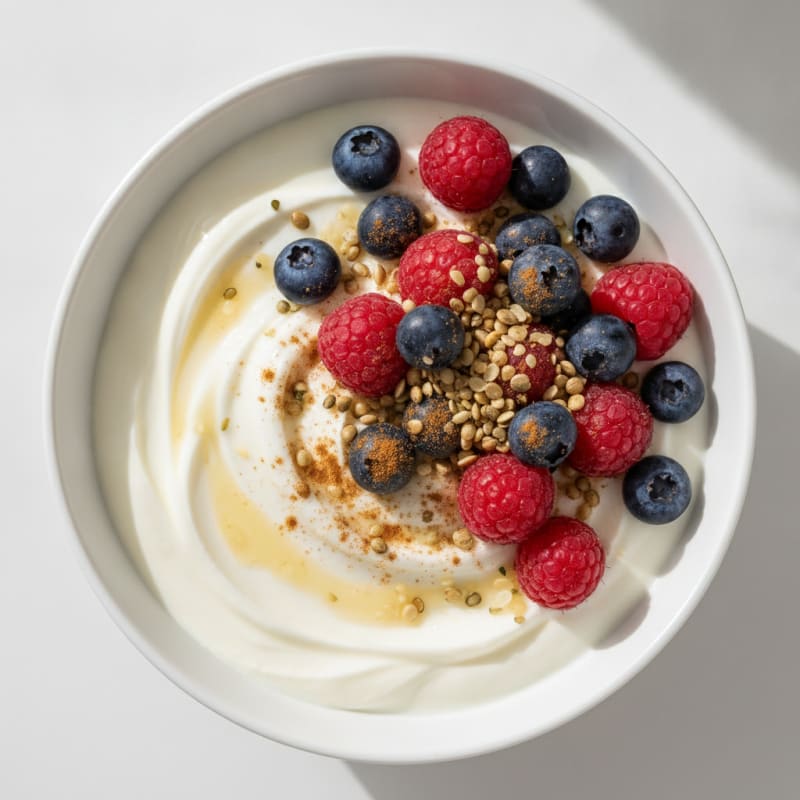 Creamy Soy Yogurt with Berries