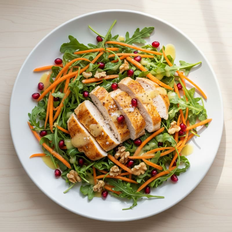 Chicken Pomegranate Carrot Salad