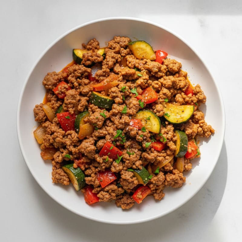 Ground Beef and Vegetable Skillet