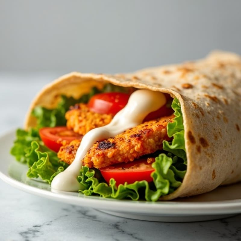 Crispy Buffalo Chicken Ranch Wrap