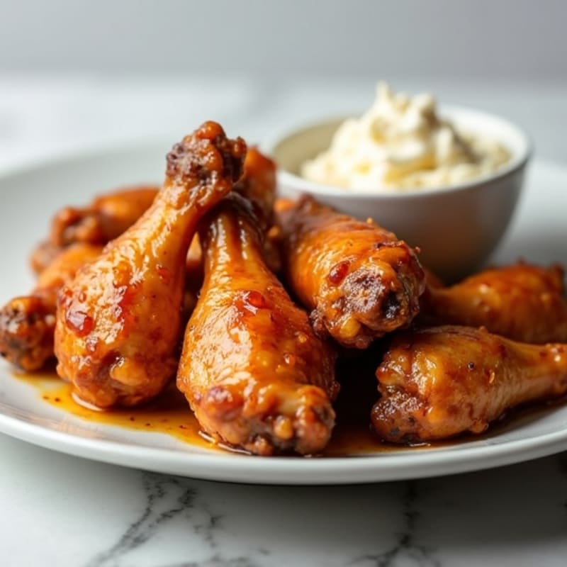 Crispy Baked Honey-Garlic Chicken Wings