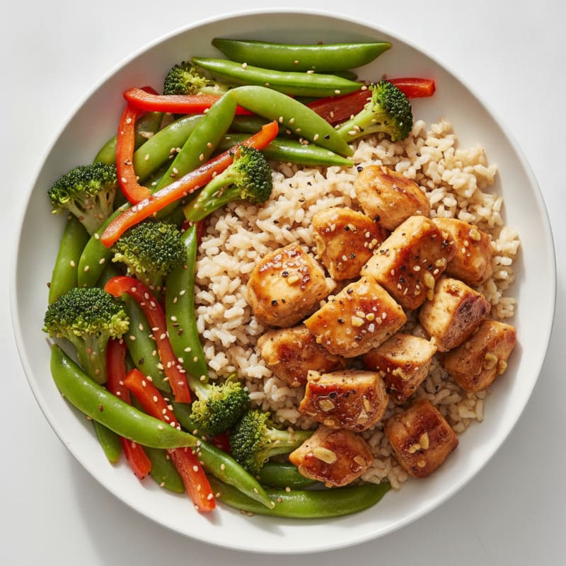 Teriyaki Chicken with Sesame Vegetables