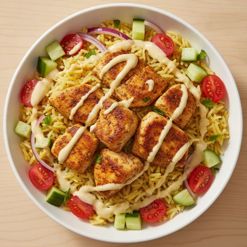 Chicken Shawarma Rice Bowl
