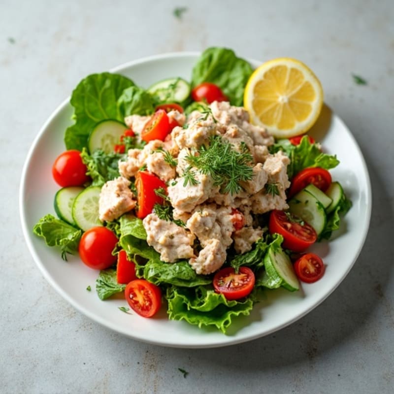 Herb-Packed Tuna Salad with Crunchy Vegetables