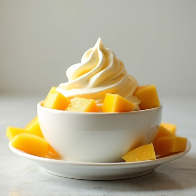 Blended Greek Yogurt Protein Bowl with Pineapple and Mango