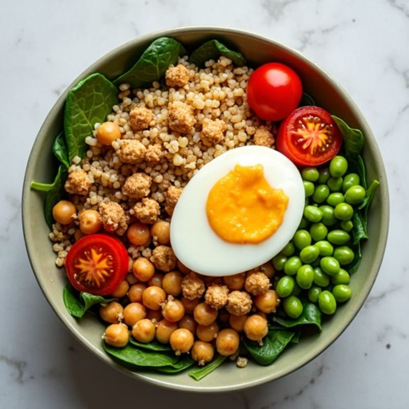 Crispy Roasted Chickpea Buddha Bowl with Tahini Sauce