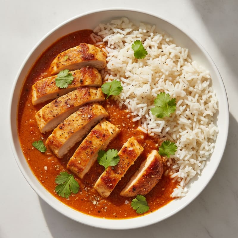 Spiced Butter Chicken with Basmati Rice