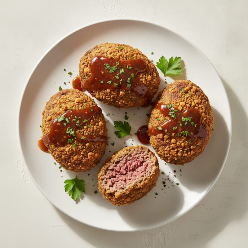 Venison Mini Meatloaves with Cracker Crumble