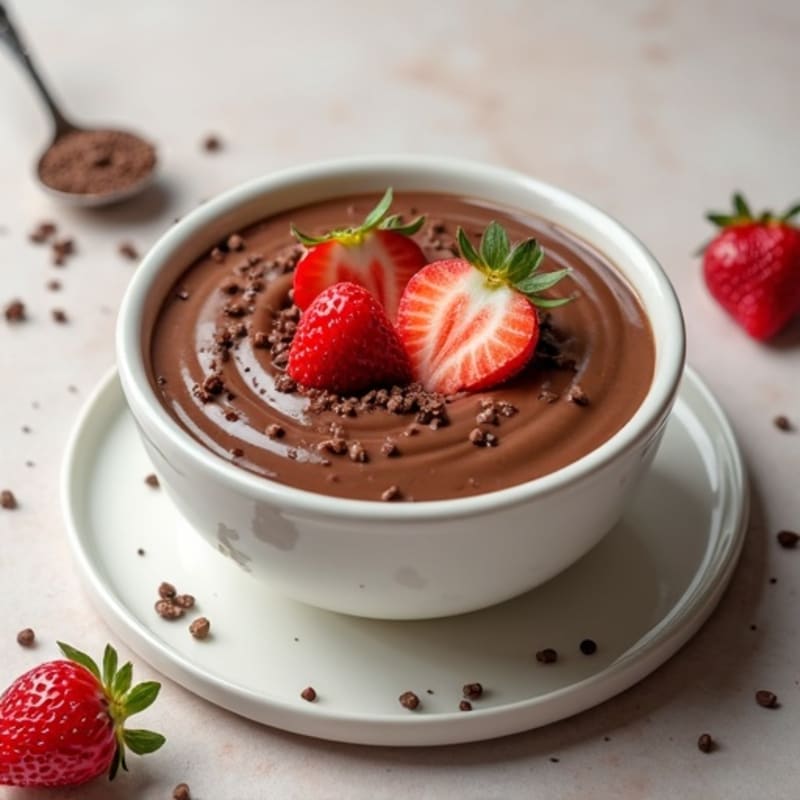 Silky Chocolate Protein Pudding with Greek Yogurt