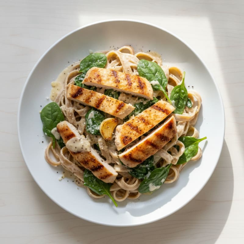 Creamy Chicken Alfredo with Fettuccine