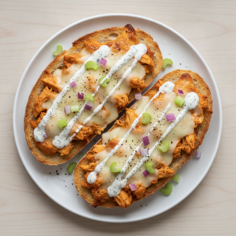 Buffalo Chicken French Bread Pizza