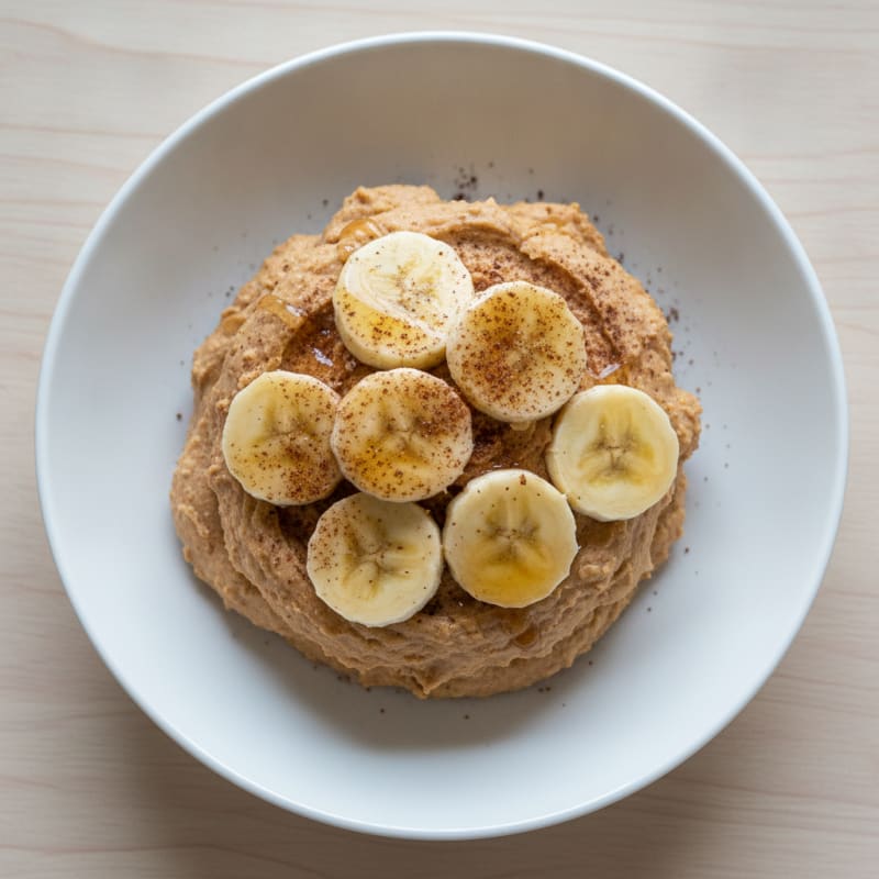 Creamy Peanut Butter Protein Mousse with Banana