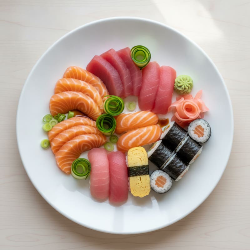 Assorted Sushi and Sashimi Platter