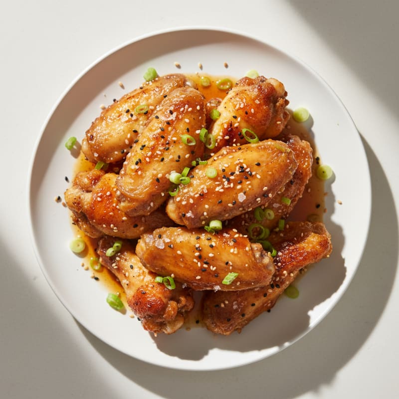 Crispy Honey-Glazed Chicken Wings