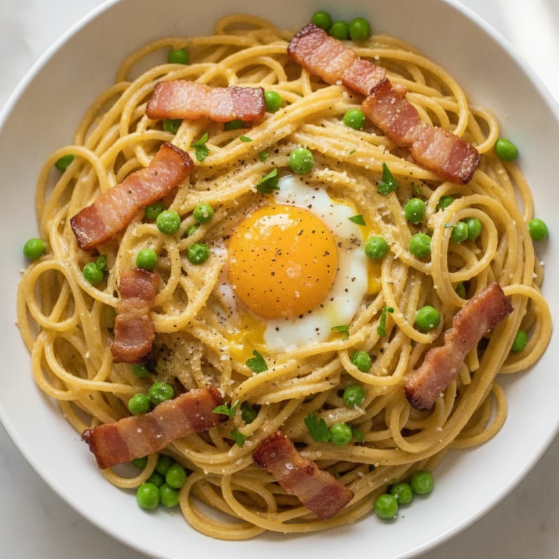 Classic Carbonara with Pancetta and Egg