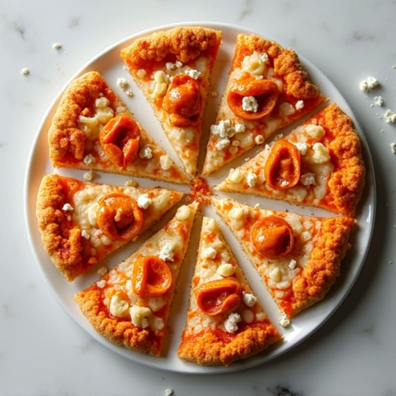 Crispy Buffalo Chicken Cauliflower Crust Pizza