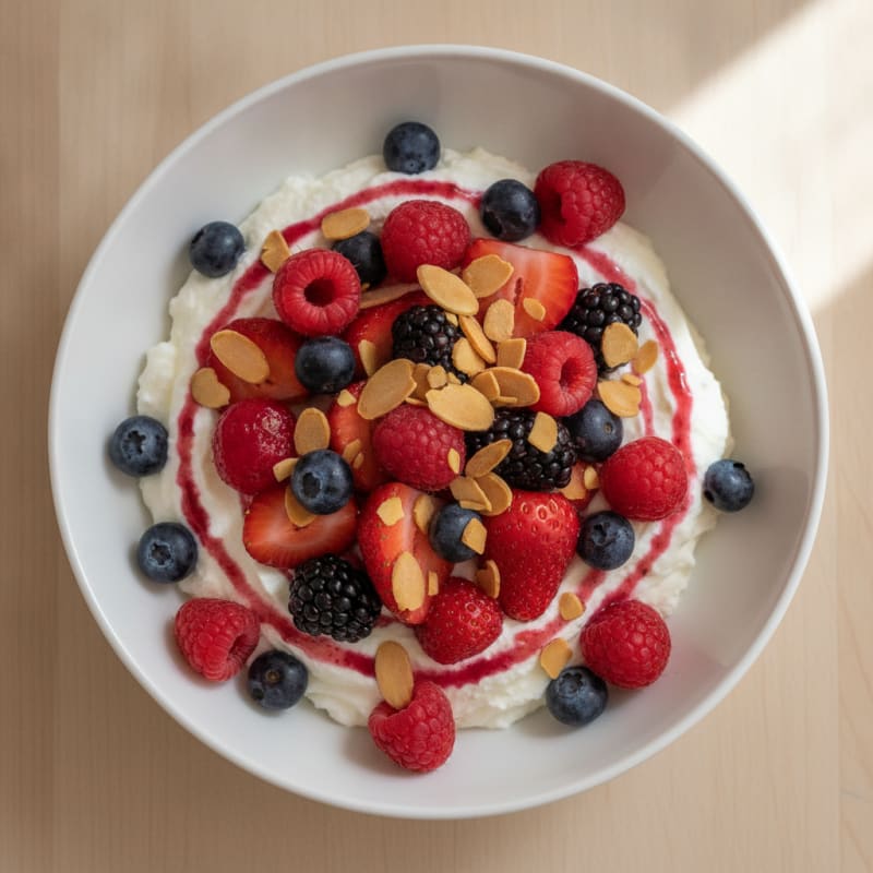 Creamy Protein Yogurt with Mixed Berries