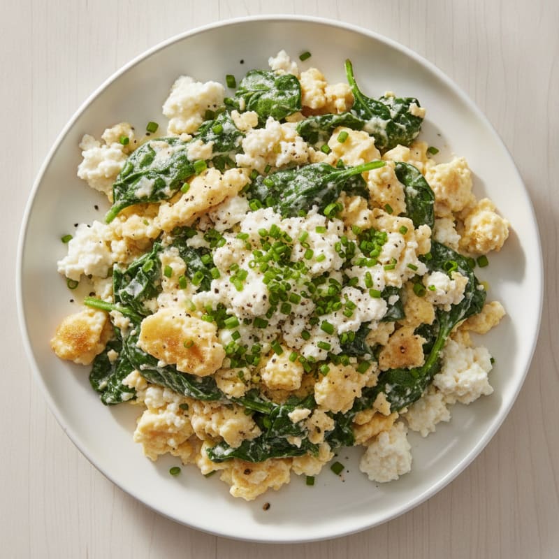 Creamy High-Protein Cottage Cheese Scramble