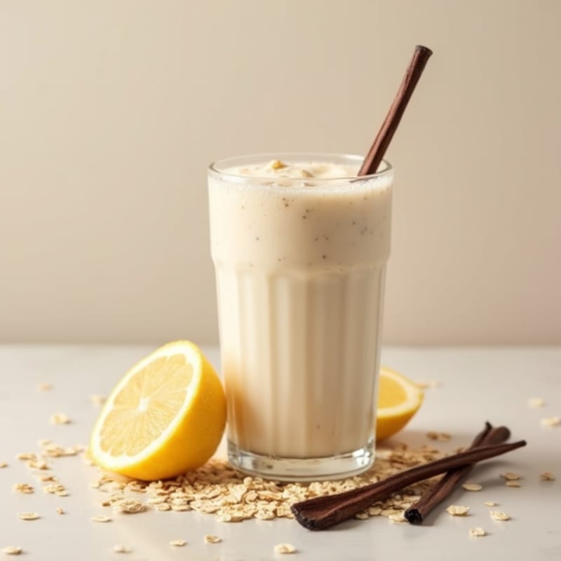 Vanilla Protein Shake with Almond Milk and Chia Seeds