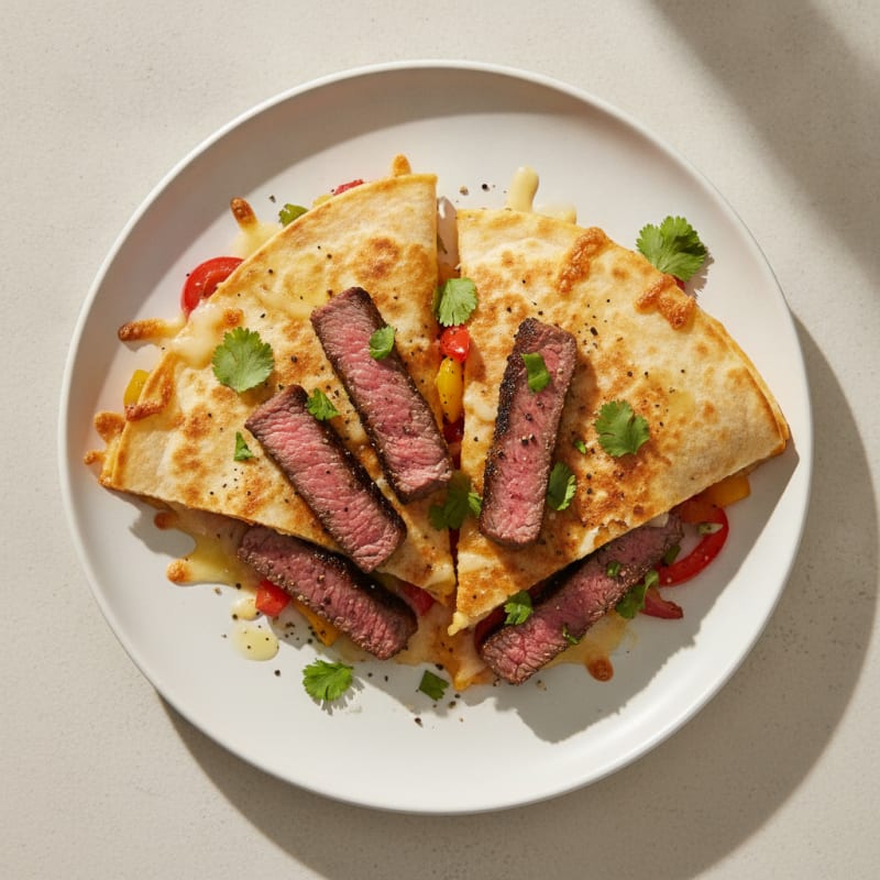 Seared Steak & Pepper Quesadillas