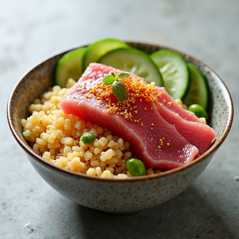 Fresh Tuna Poke Bowl with Sesame-Ginger Rice