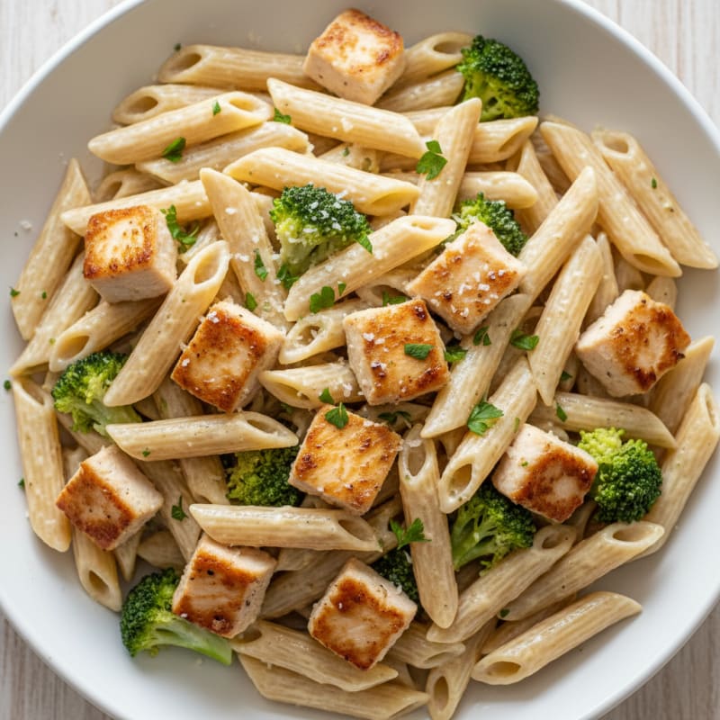 Garlic Parmesan Chicken Alfredo Pasta