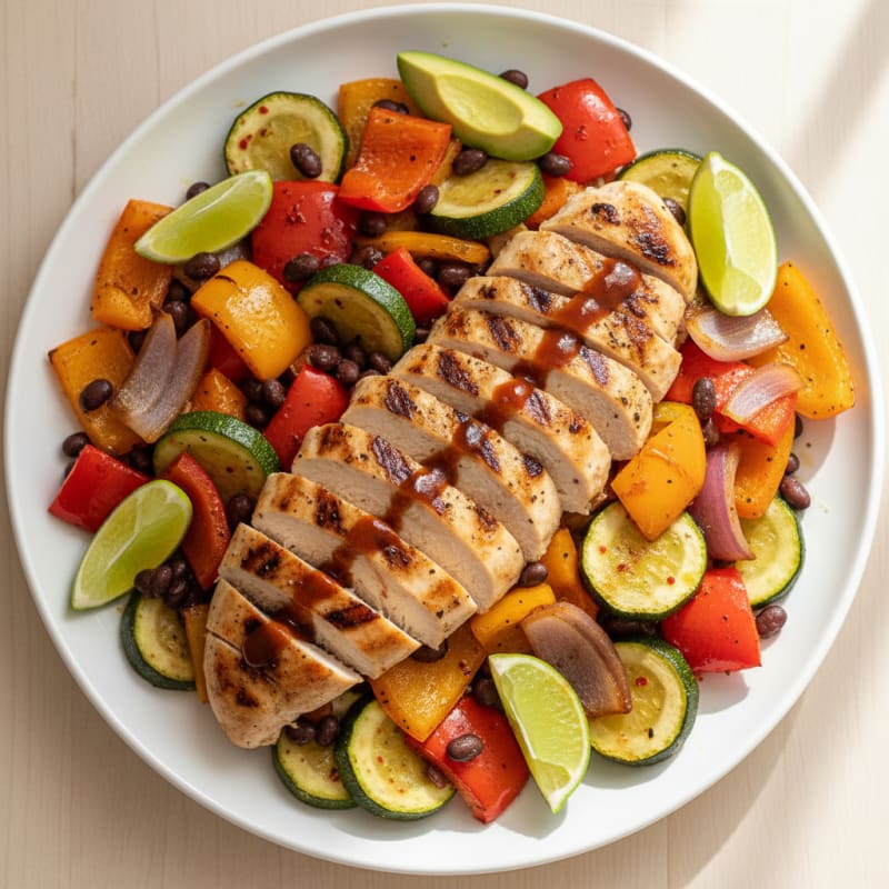 Mexican Chicken and Roasted Vegetables