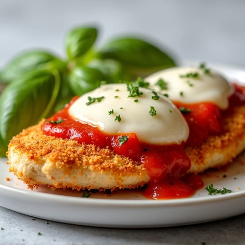 Healthy Crispy Chicken Parmesan