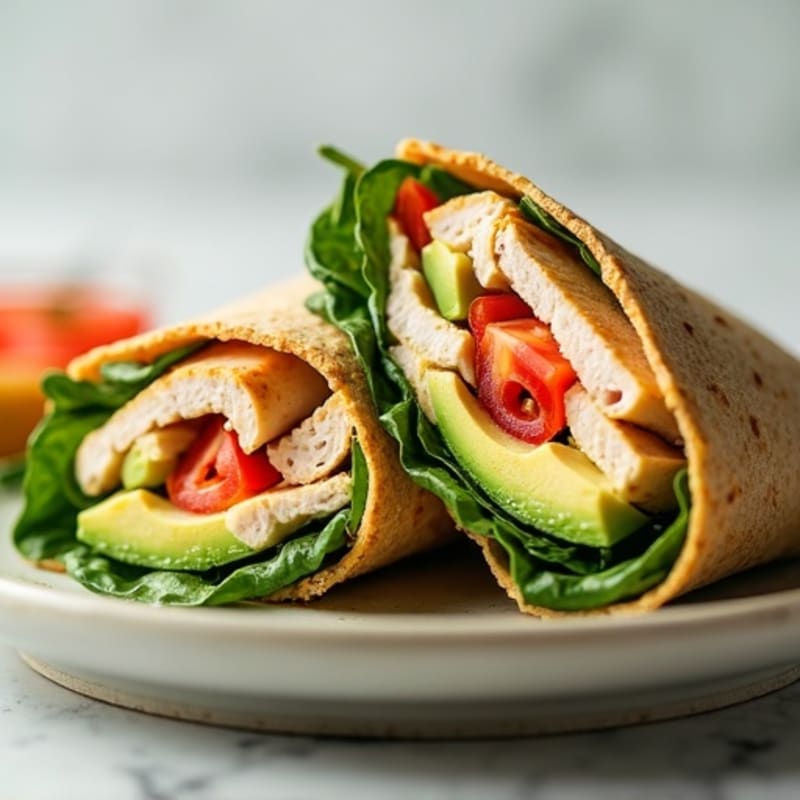 Fresh Turkey and Creamy Avocado Wrap