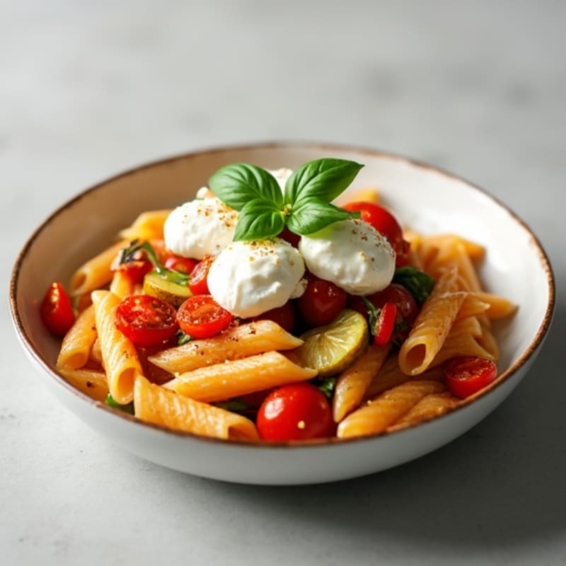Roasted Vegetable Penne with Ricotta