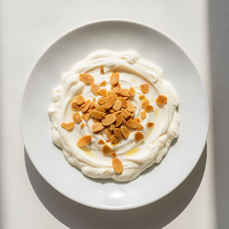 Silky Vanilla Protein Pudding with Almonds
