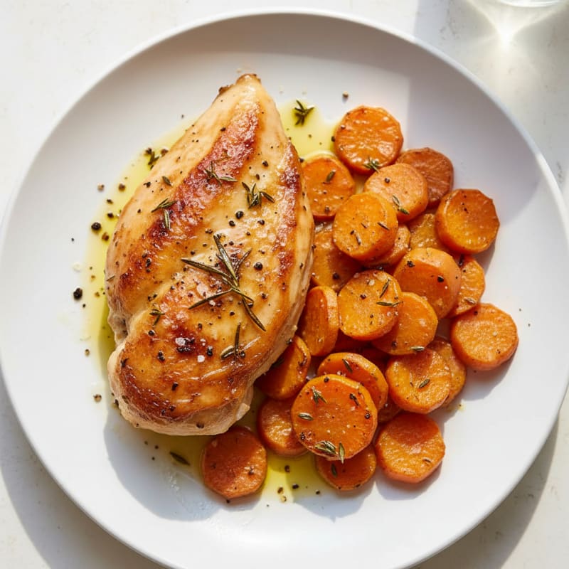 Garlic-Herb Roasted Chicken with Root Vegetables