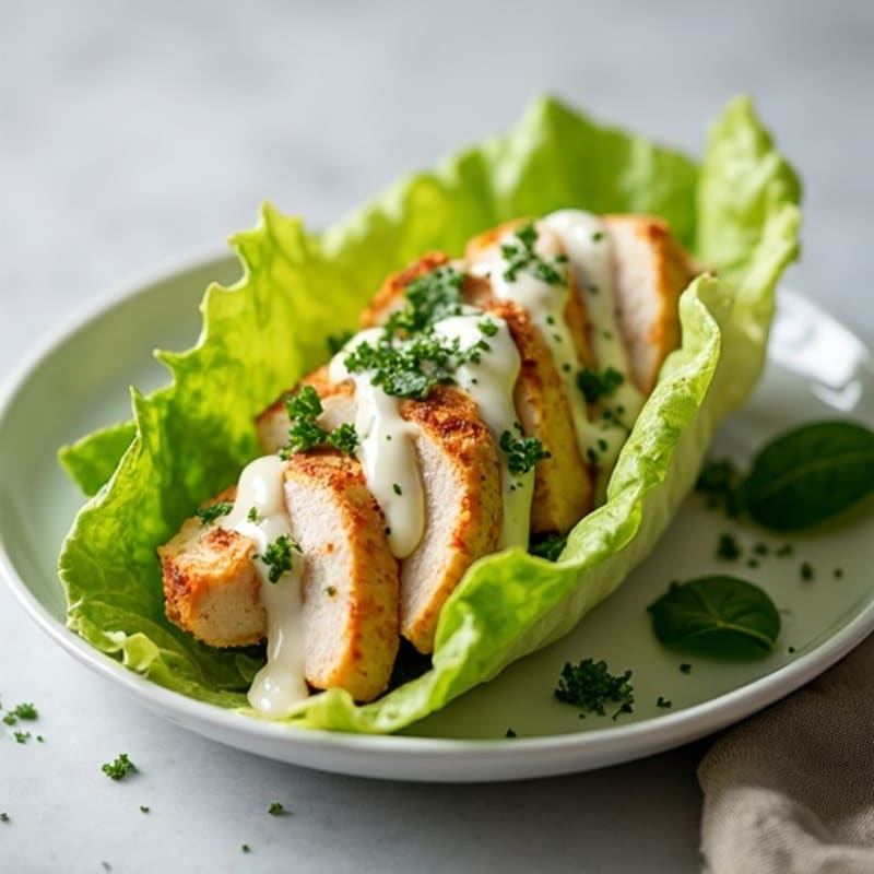 Grilled Chicken Caesar Lettuce Wrap