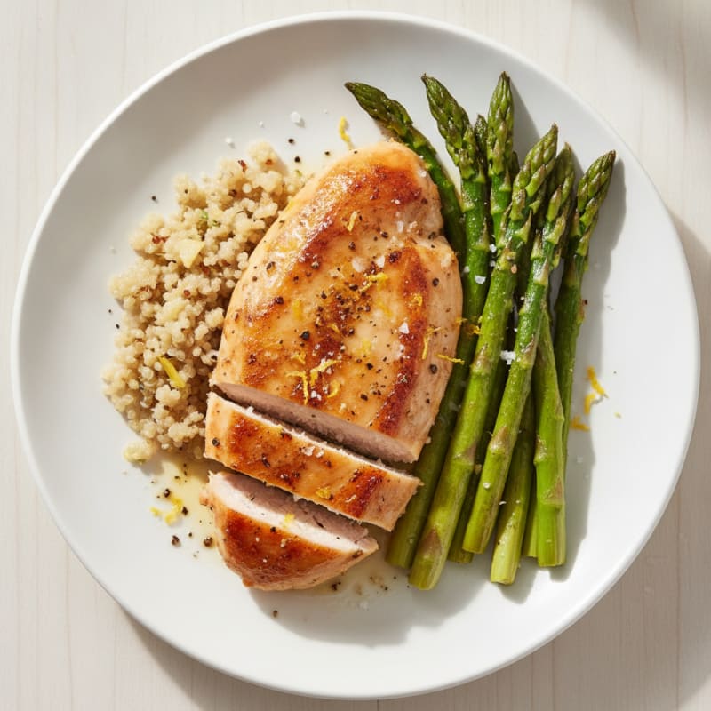 Lemon Herb Chicken with Roasted Asparagus